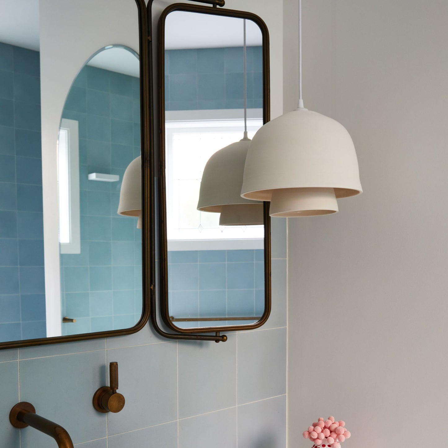 Okina Double Suspension Clay Pendant Light Pendant Light Klaylife