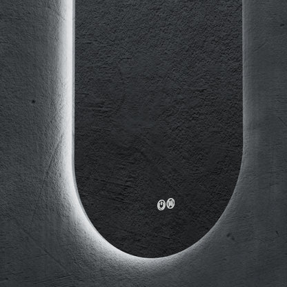 Orvis Frameless Oval LED Bathroom Mirror Mirror Lumixe