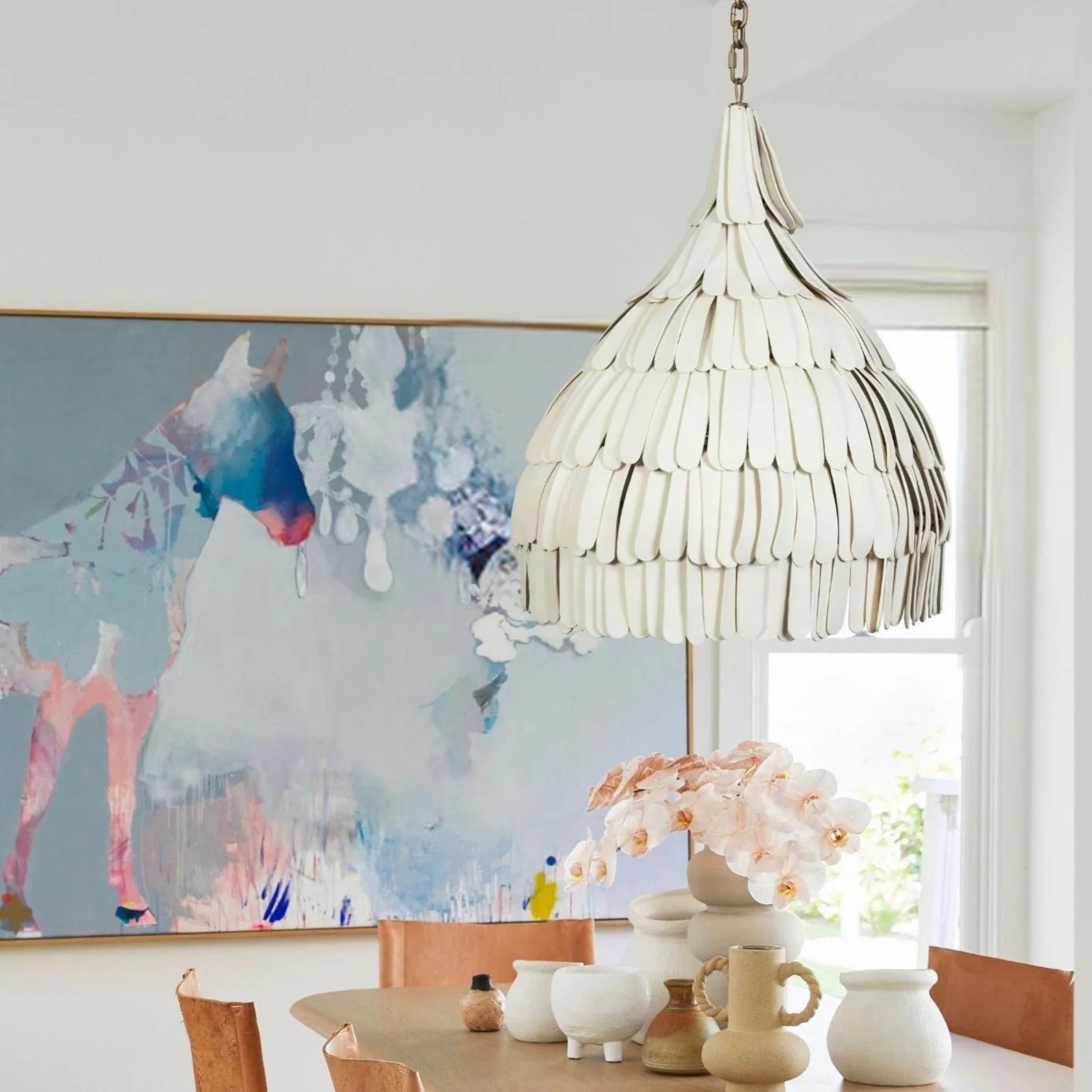 Luna Shard Handmade Clay Pendant Light Pendant Light Klaylife