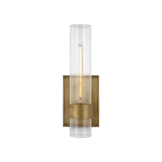 Ian K. Fowler Presidio 18" Glass Outdoor Wall Sconce - Brass Wall Light Bloomingdales Lighting Brass