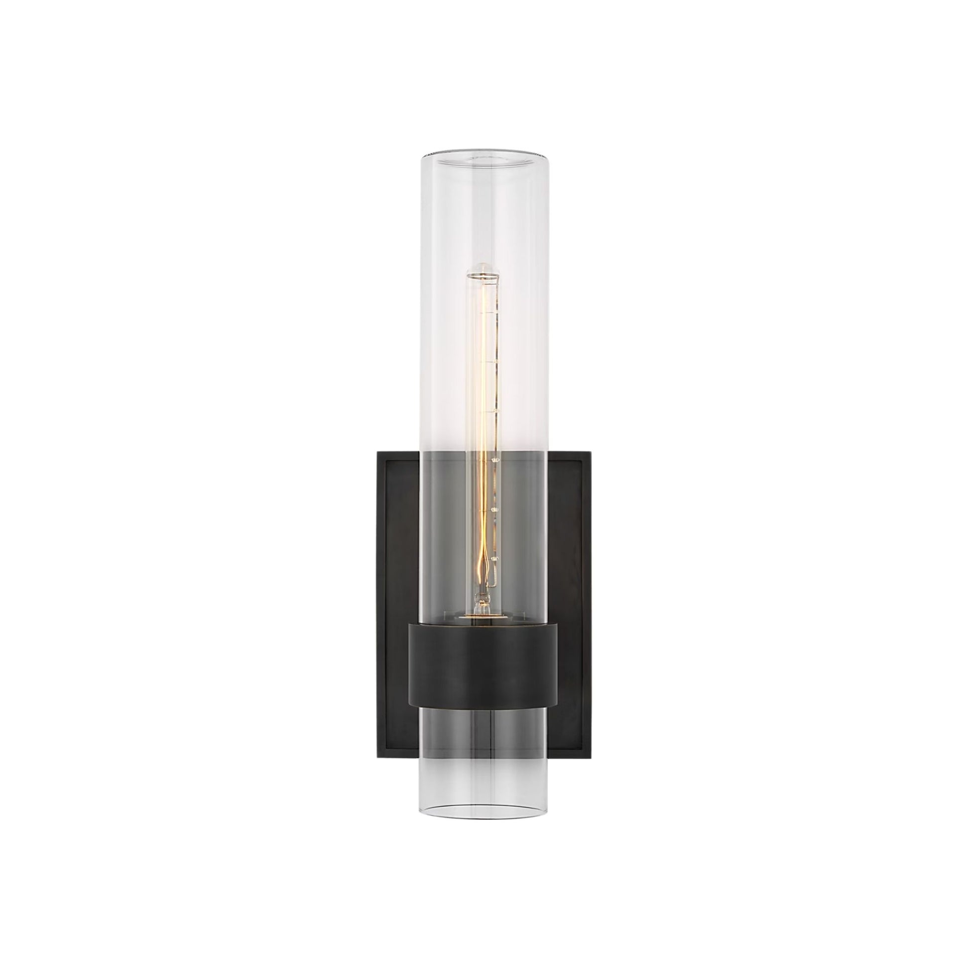 Ian K. Fowler Presidio 18" Glass Outdoor Wall Sconce - Brass Wall Light Bloomingdales Lighting Bronze