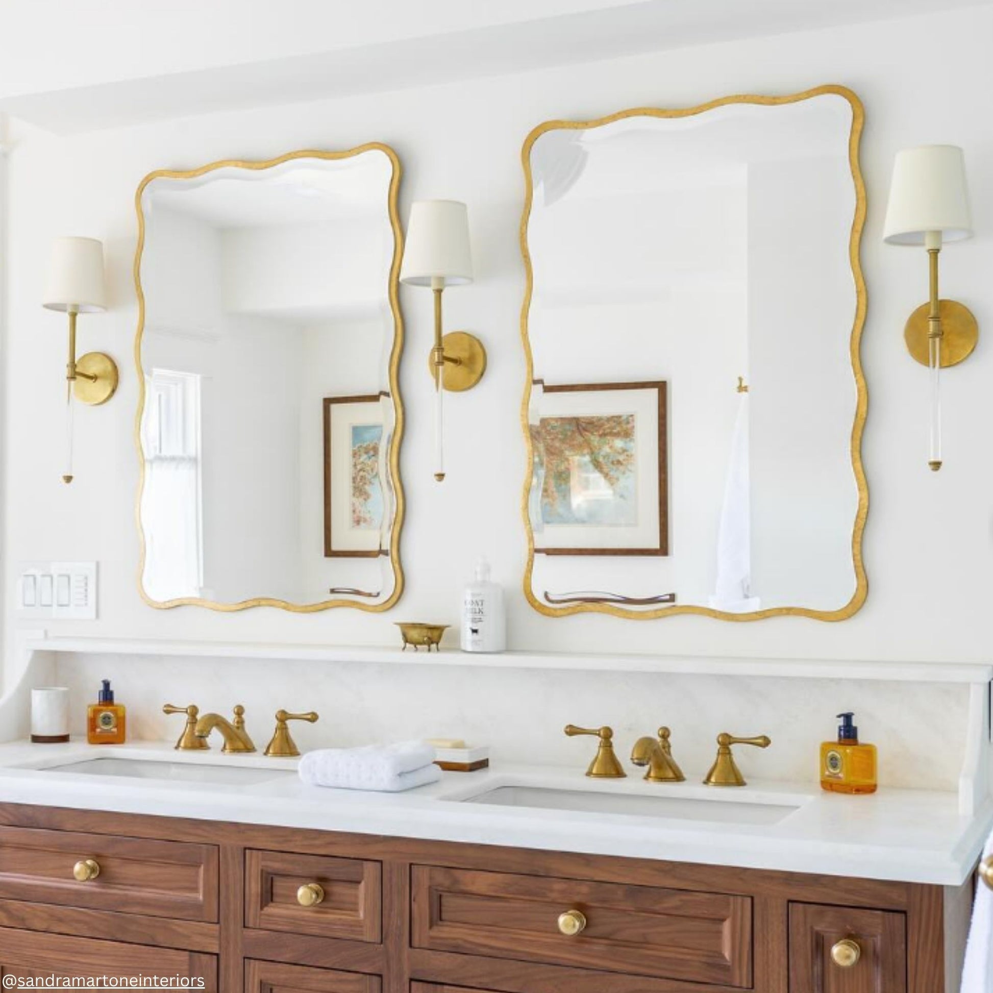 Suzanne Kasler Camille Crystal Wall Sconce - Brass Wall Light Bloomingdales Lighting   