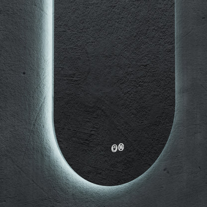 Orvis Frameless Oval LED Bathroom Mirror Mirror Lumixe