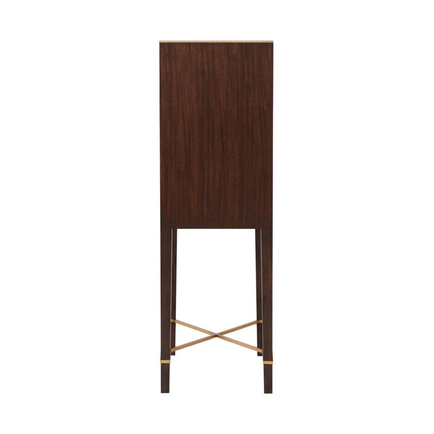 Avenue Montaigne Romeo Mahogany LED Cabinet - Brass Cabinet Bloomingdales