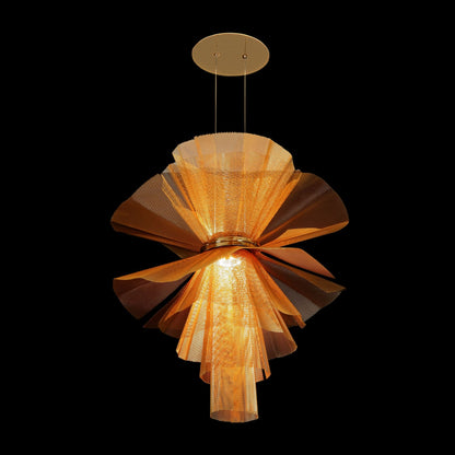 Juan Orts Messier Sculptural Pendant Light - Hand Painted Gold