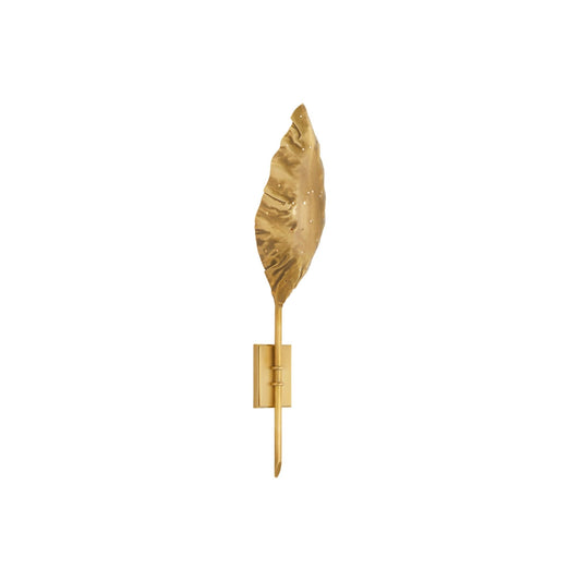 Julie Neill Dumaine Single Pierced Leaf Wall Sconce - Antique Brass Wall Light Bloomingdales Lighting