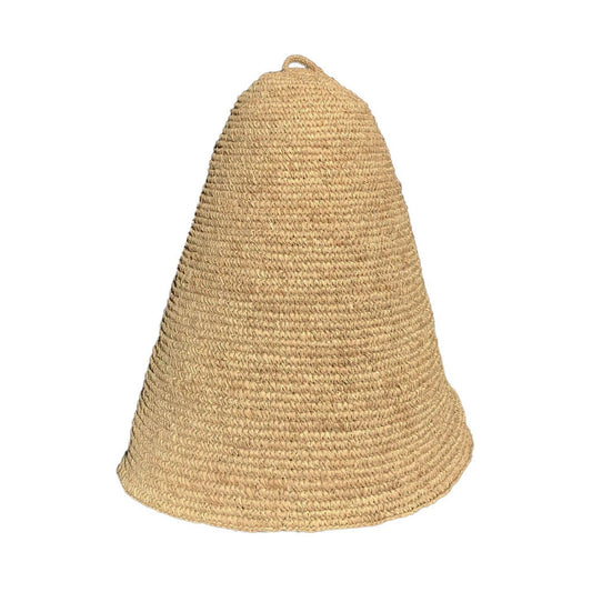 Dian Tall Sisal Dome Pendant Light Pendant Light Bisque Interiors