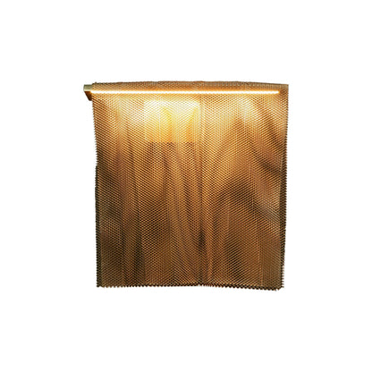 Juan Orts Sicilia Steel Mesh Wall Light - Hand Painted Gold