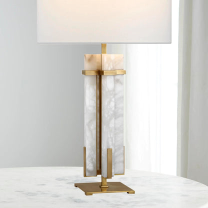 Ian K. Fowler Malik Large Alabaster Table Lamp - Brass Table Lamp Bloomingdales Lighting   