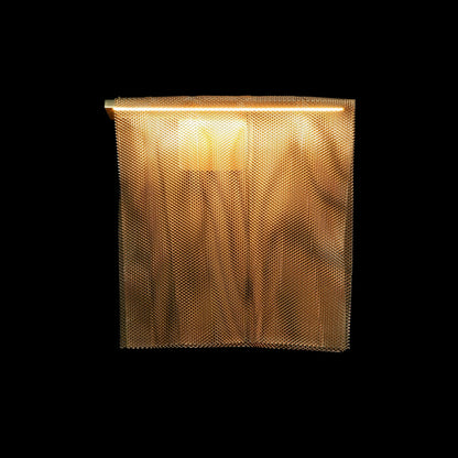 Juan Orts Sicilia Steel Mesh Wall Light - Hand Painted Gold