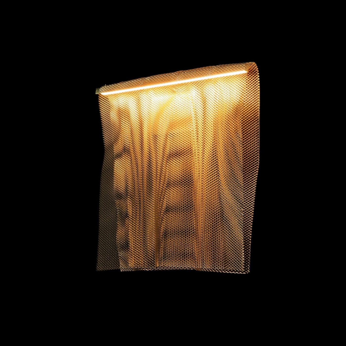 Juan Orts Sicilia Steel Mesh Wall Light - Hand Painted Gold