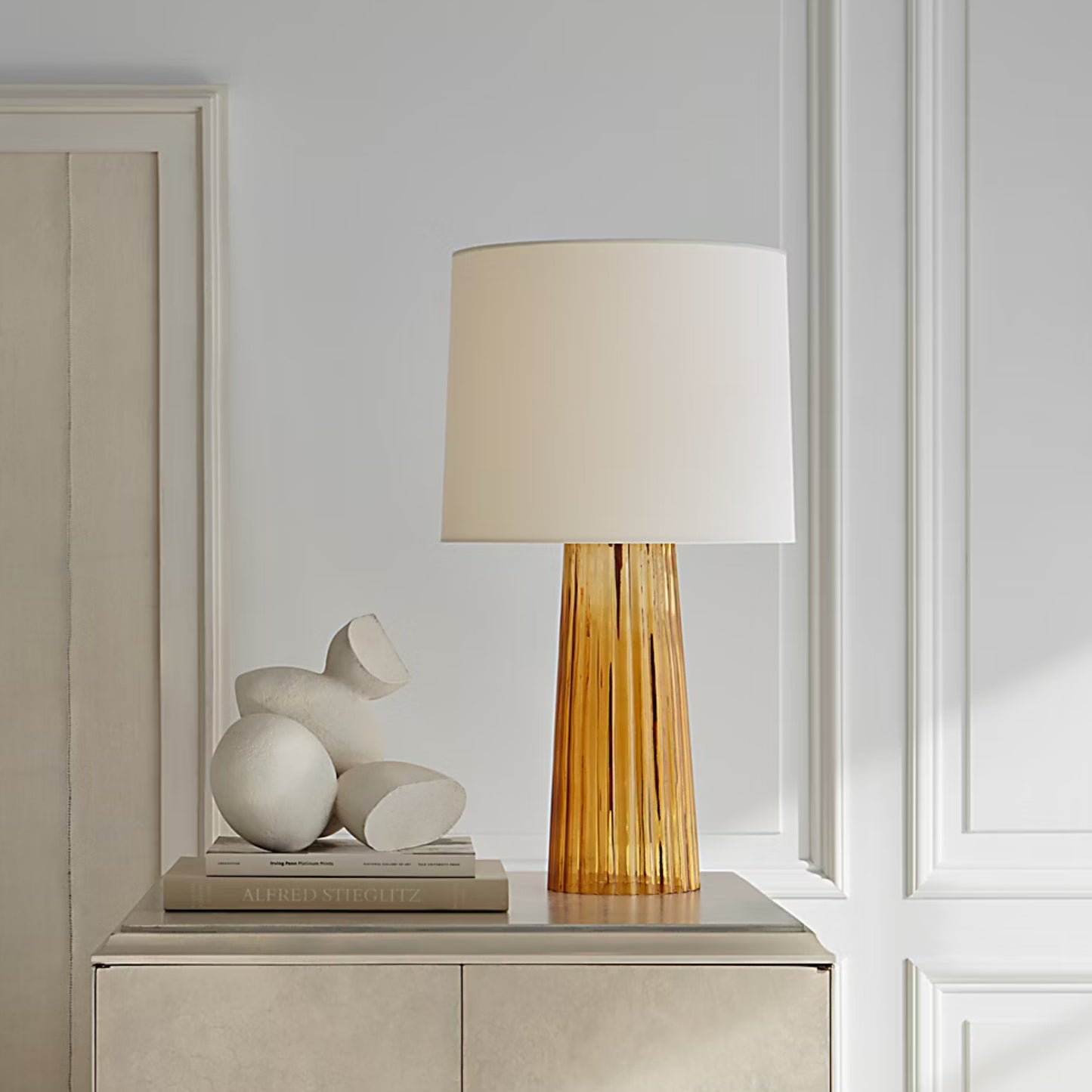 Barbara Barry Danube Medium Glass Table Lamp - Amber Table Lamp Bloomingdales Lighting