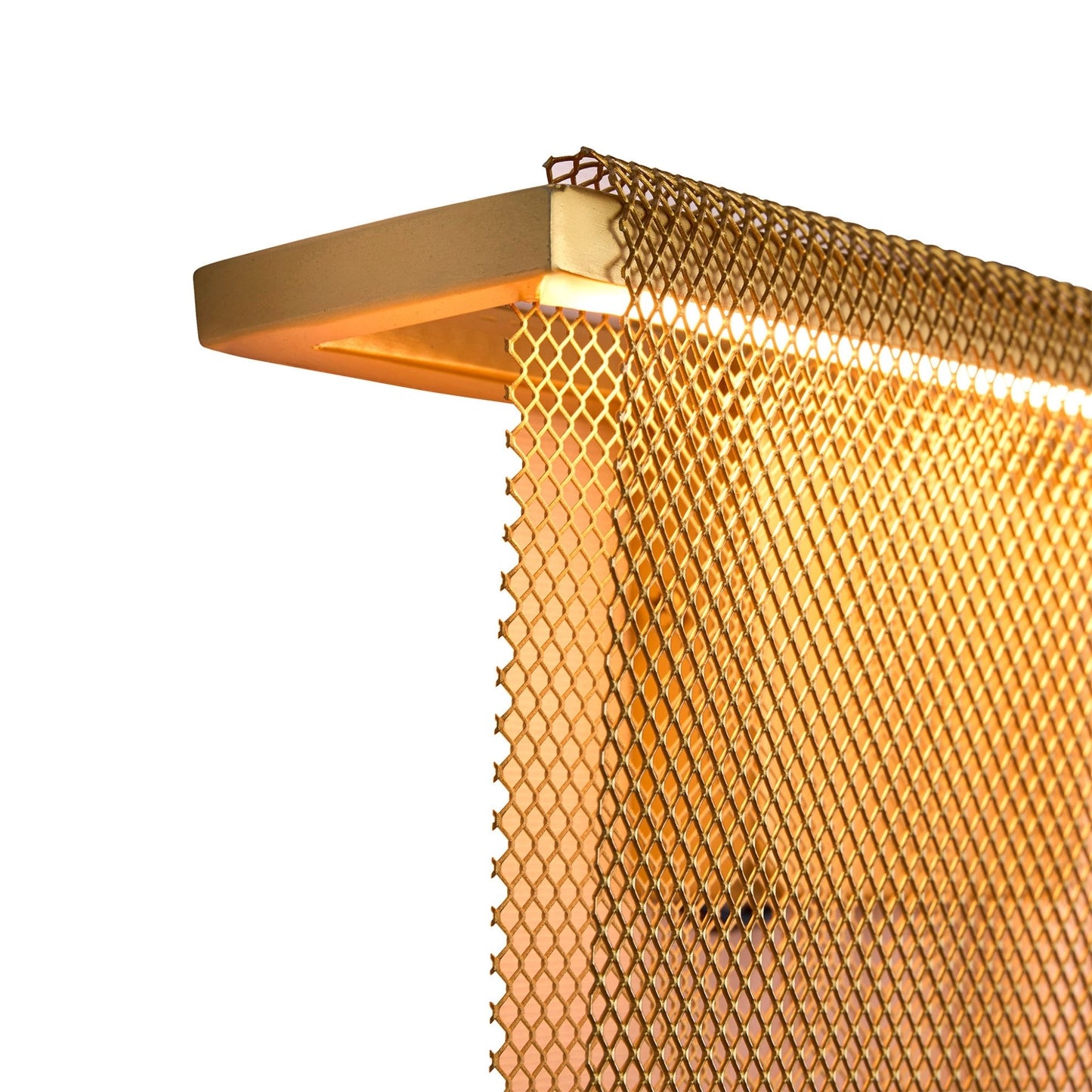 Juan Orts Sicilia Steel Mesh Wall Light - Hand Painted Gold