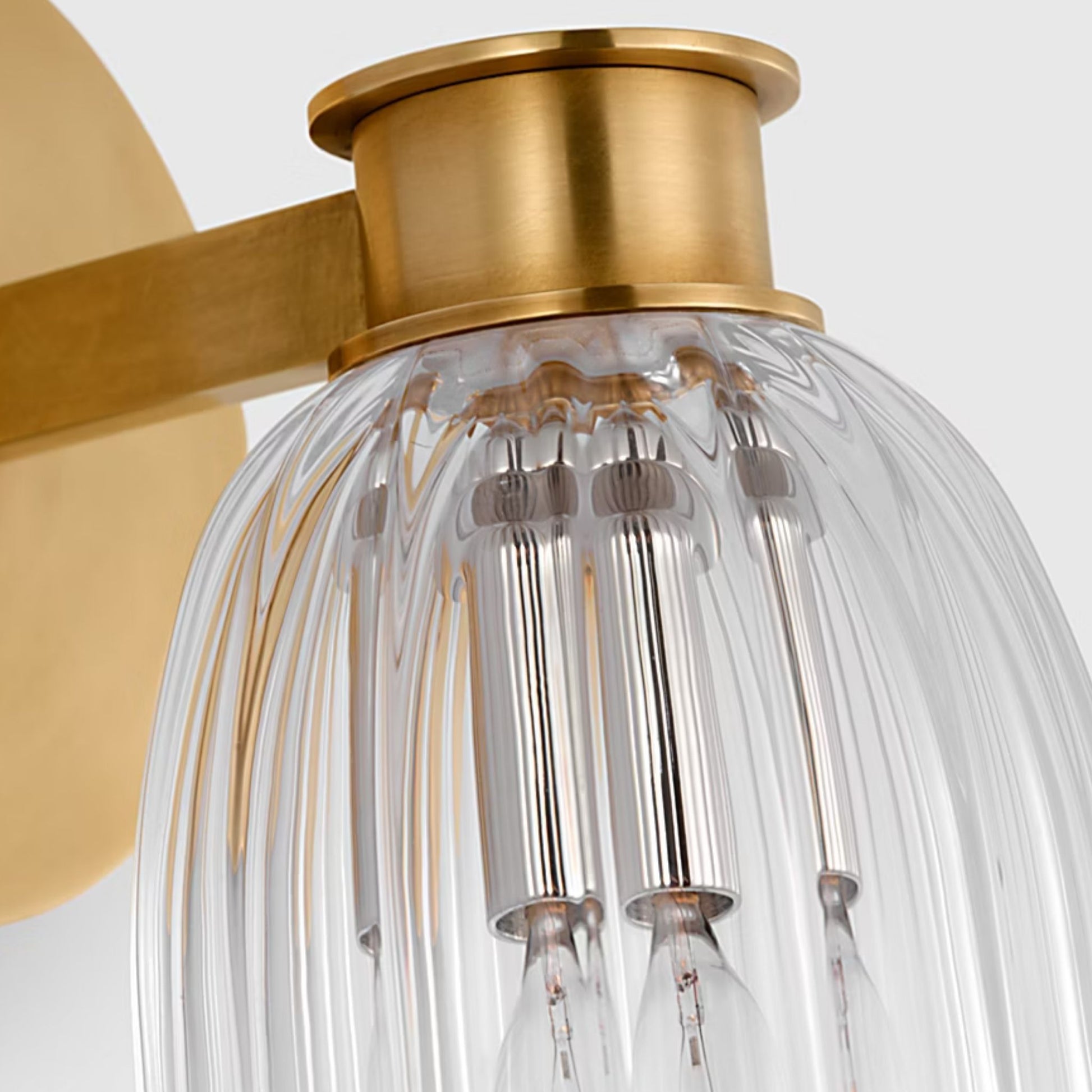 AERIN Asalea Single Glass Wall Sconce - Brass Wall Light Bloomingdales Lighting