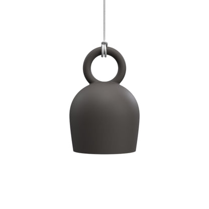 Calo Handmade Bell Clay Pendant Light Pendant Light Klaylife Dark Grey Medium