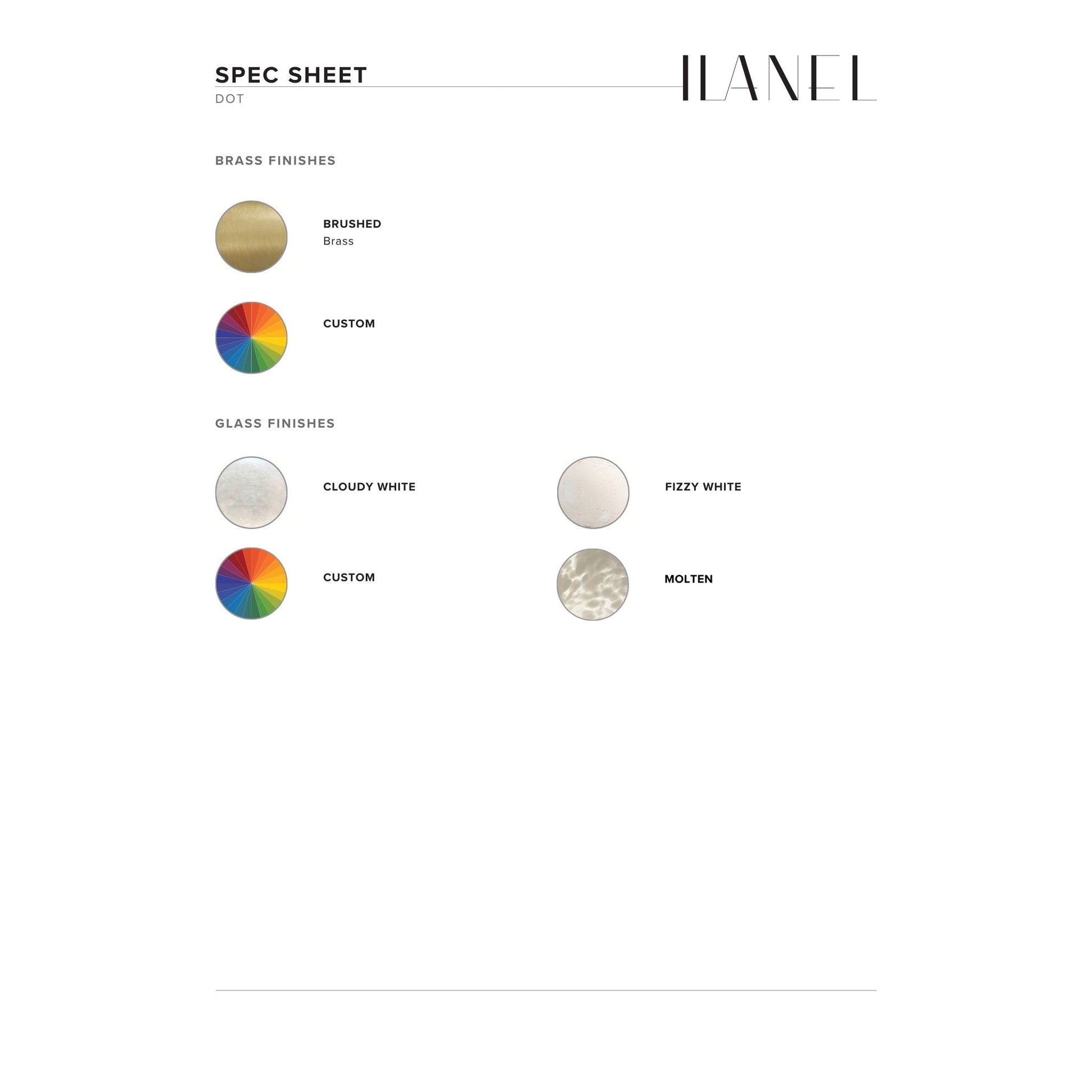 Dot Sphere Glass Wall Light Wall Light ILANEL