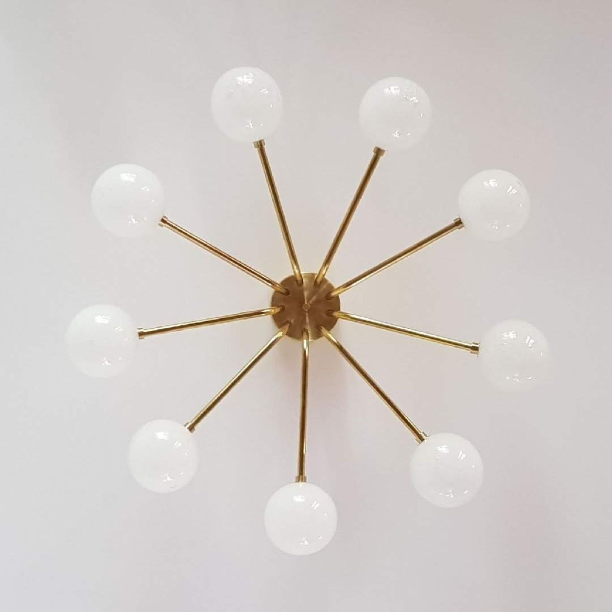 Orbit 9-Arm Glass Sphere Chandelier Chandelier ILANEL