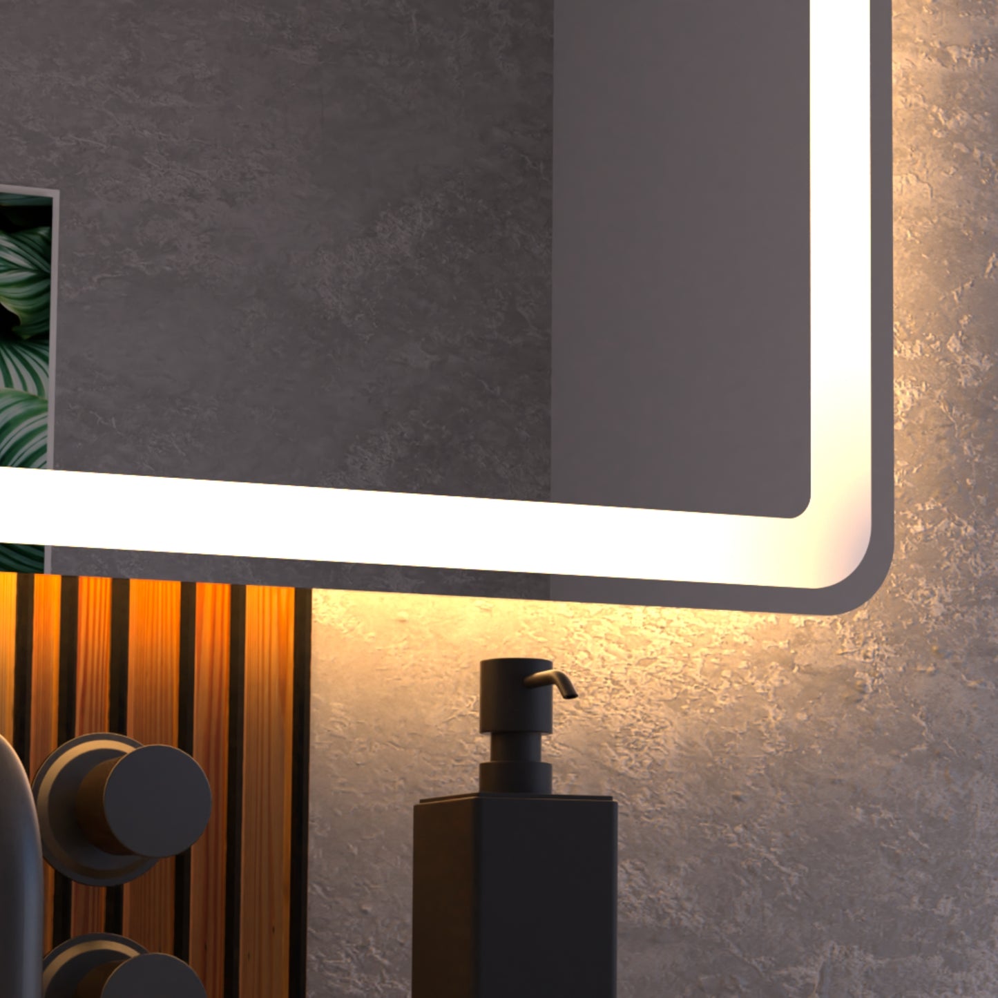 Lume Frameless Rectangular LED Bathroom Mirror Mirror Lumixe