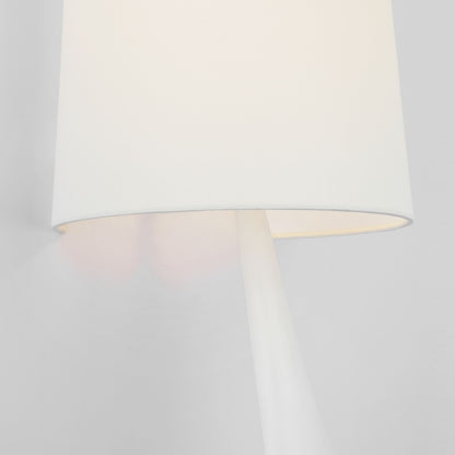 AERIN Gaya Medium Linen Wall Sconce - Plaster White Wall Light Bloomingdales Lighting   