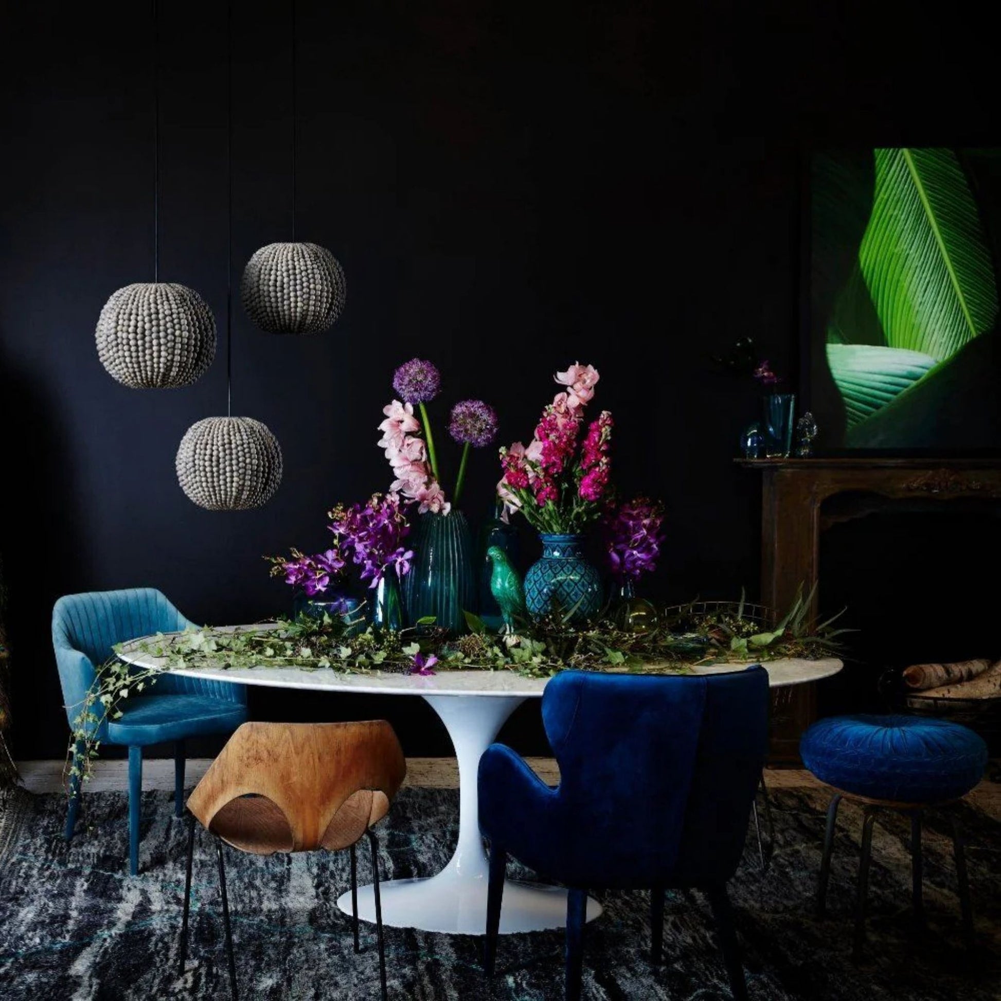 Sphere Handmade Clay Beaded Pendant Light Pendant Light Klaylife