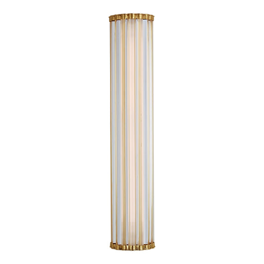 Chapman & Myers Kean 28" Glass Wall Sconce - Antique-Burnished Brass Wall Light Bloomingdales Lighting