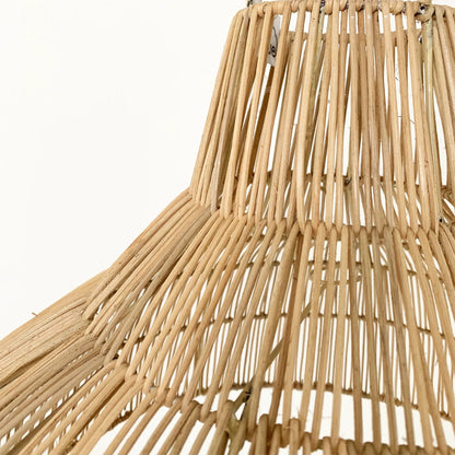 Josefa Weave Rattan Dome Pendant Light Pendant Light Bisque Interiors