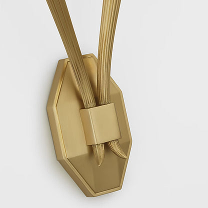 Chapman & Myers Ruhlmann Double Linen Wall Sconce - Brass Wall Light Bloomingdales Lighting