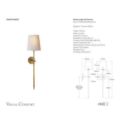 Suzanne Kasler Camille Crystal Wall Sconce - Brass Wall Light Bloomingdales Lighting   
