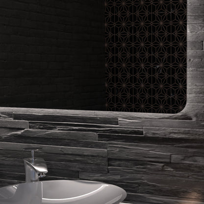 Asta Frameless Rectangular LED Bathroom Mirror Mirror Lumixe