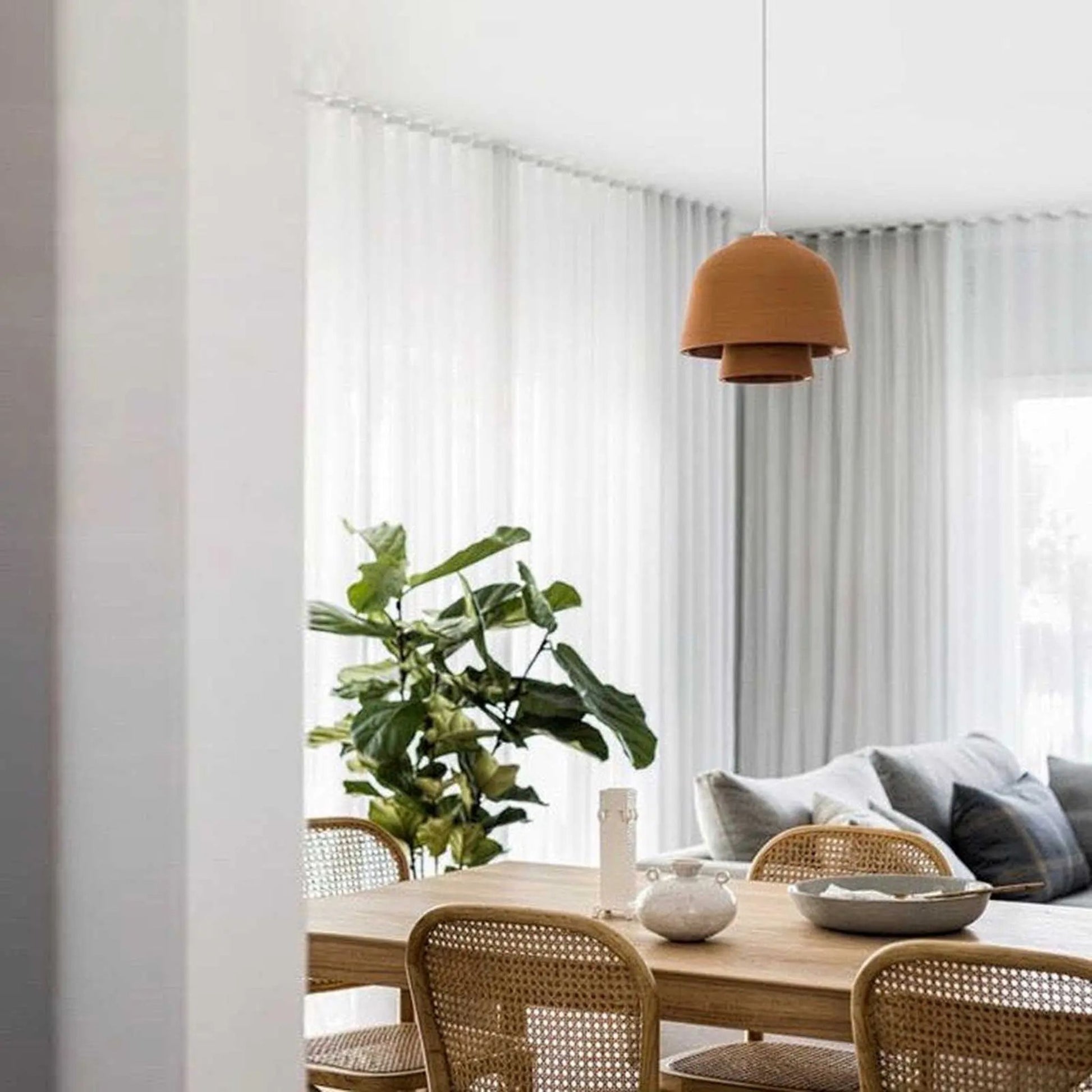 Okina Double Suspension Clay Pendant Light Pendant Light Klaylife