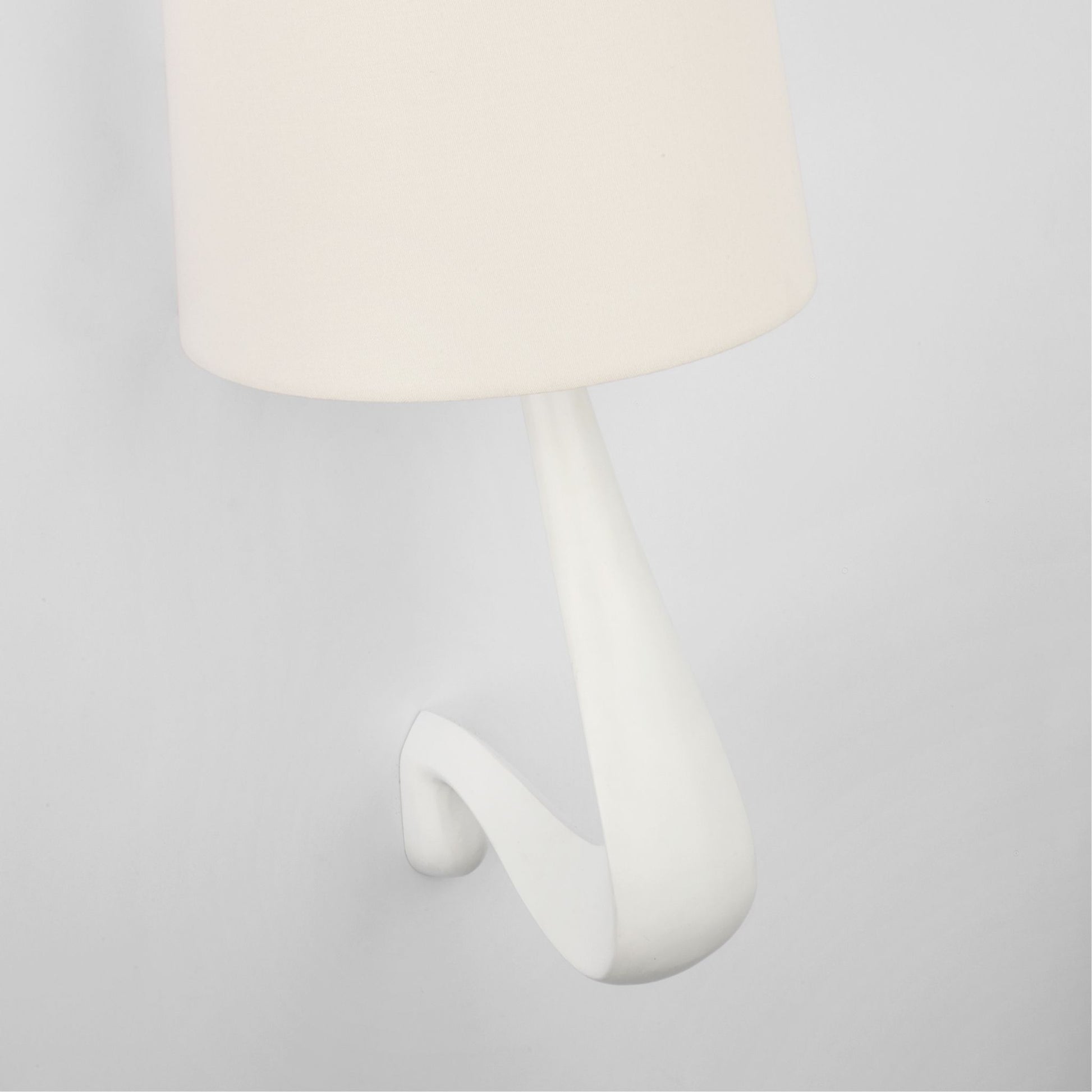 AERIN Gaya Medium Linen Wall Sconce - Plaster White Wall Light Bloomingdales Lighting   
