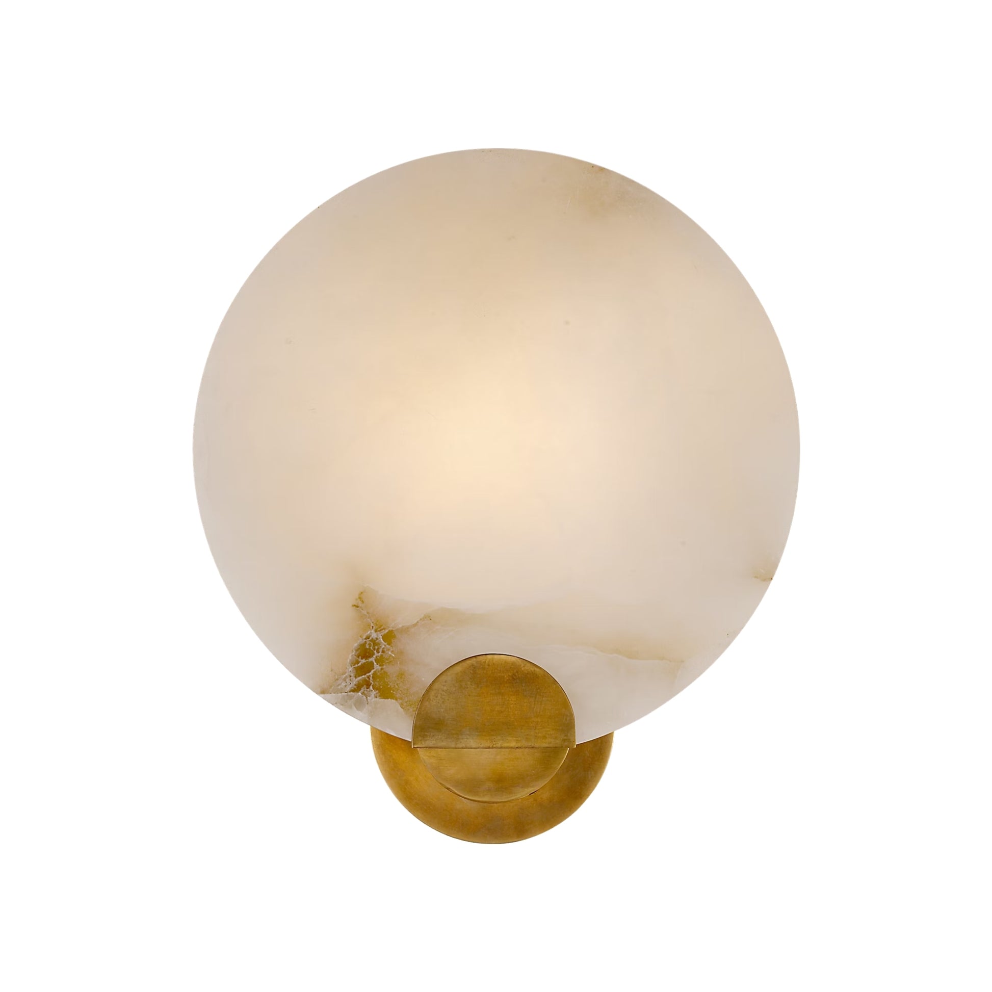 AERIN Iveala Alabaster Single Wall Sconce - Brass Wall Light Bloomingdales Lighting