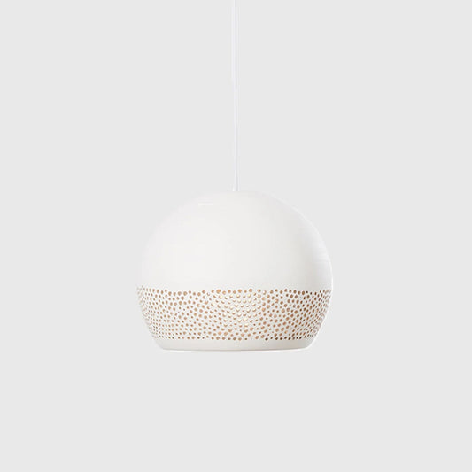 SpongeRo Handmade Clay Pendant Light Pendant Light Klaylife White Medium