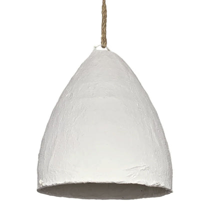 Kamia Small Coconut Drum Pendant Light Pendant Light Bisque Interiors