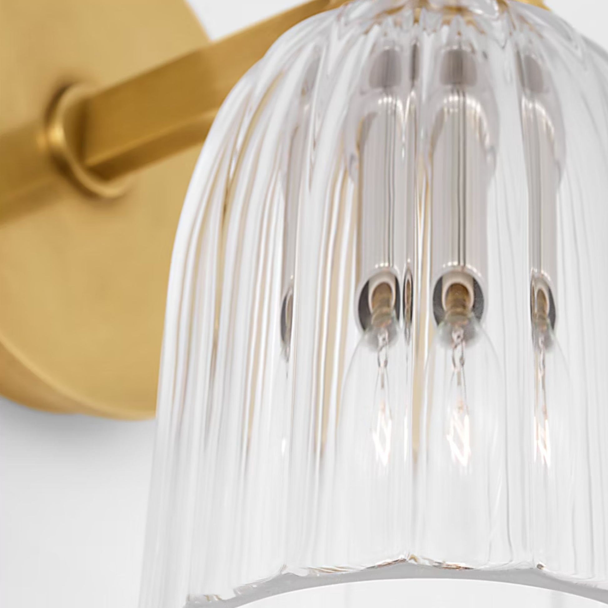 AERIN Asalea Single Glass Wall Sconce - Brass Wall Light Bloomingdales Lighting