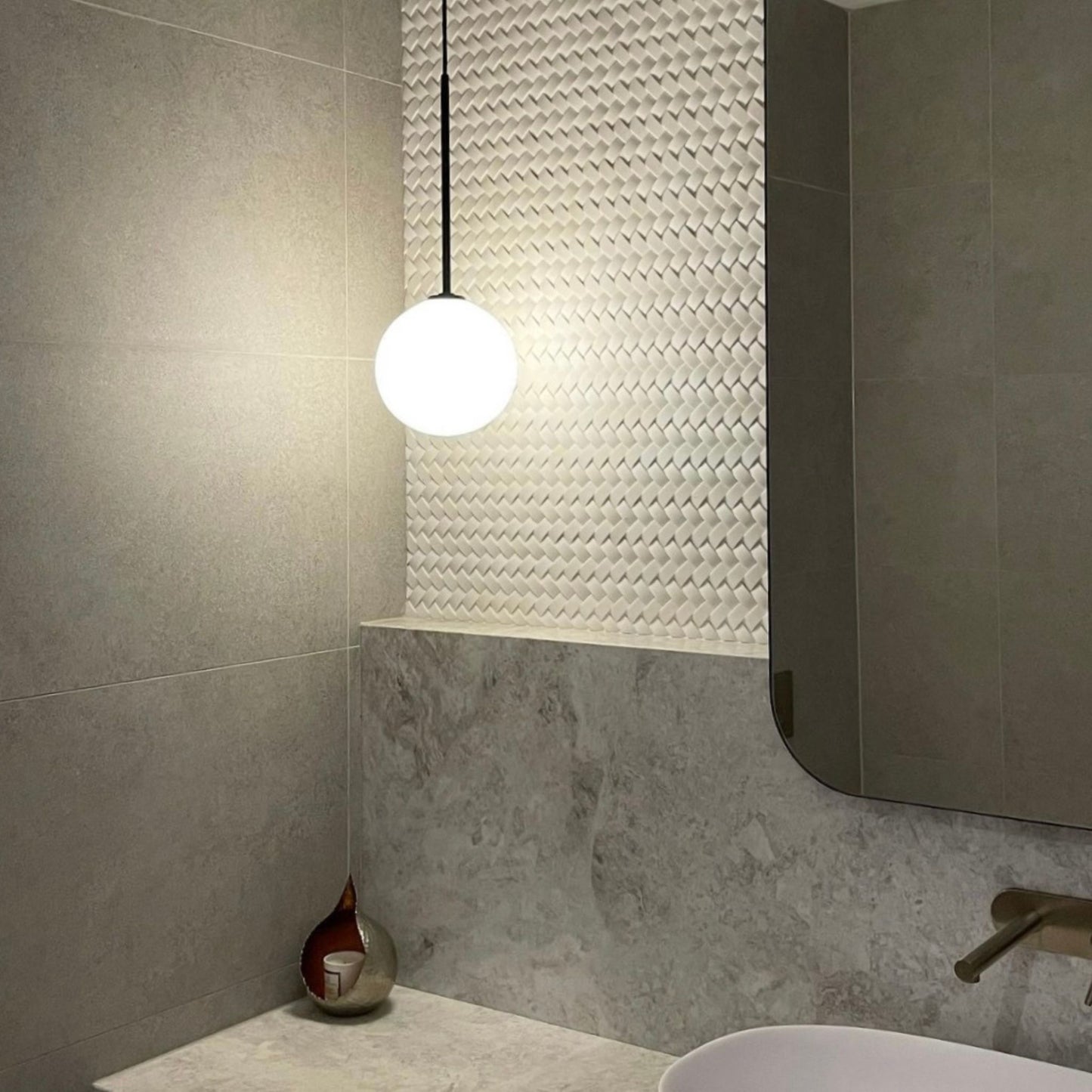 Orb Single Glass Pendant Light Pendant Light ILANEL