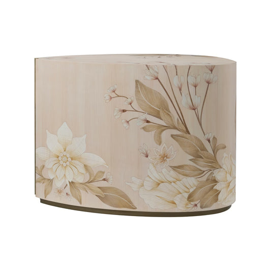 Theodore Alexander Bouquet Droplet Side Table - Buttercream