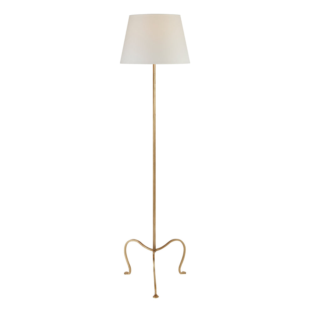 J. Randall Powers Albert Petite Tri-Leg Floor Lamp - Gilded Iron – Luxe ...
