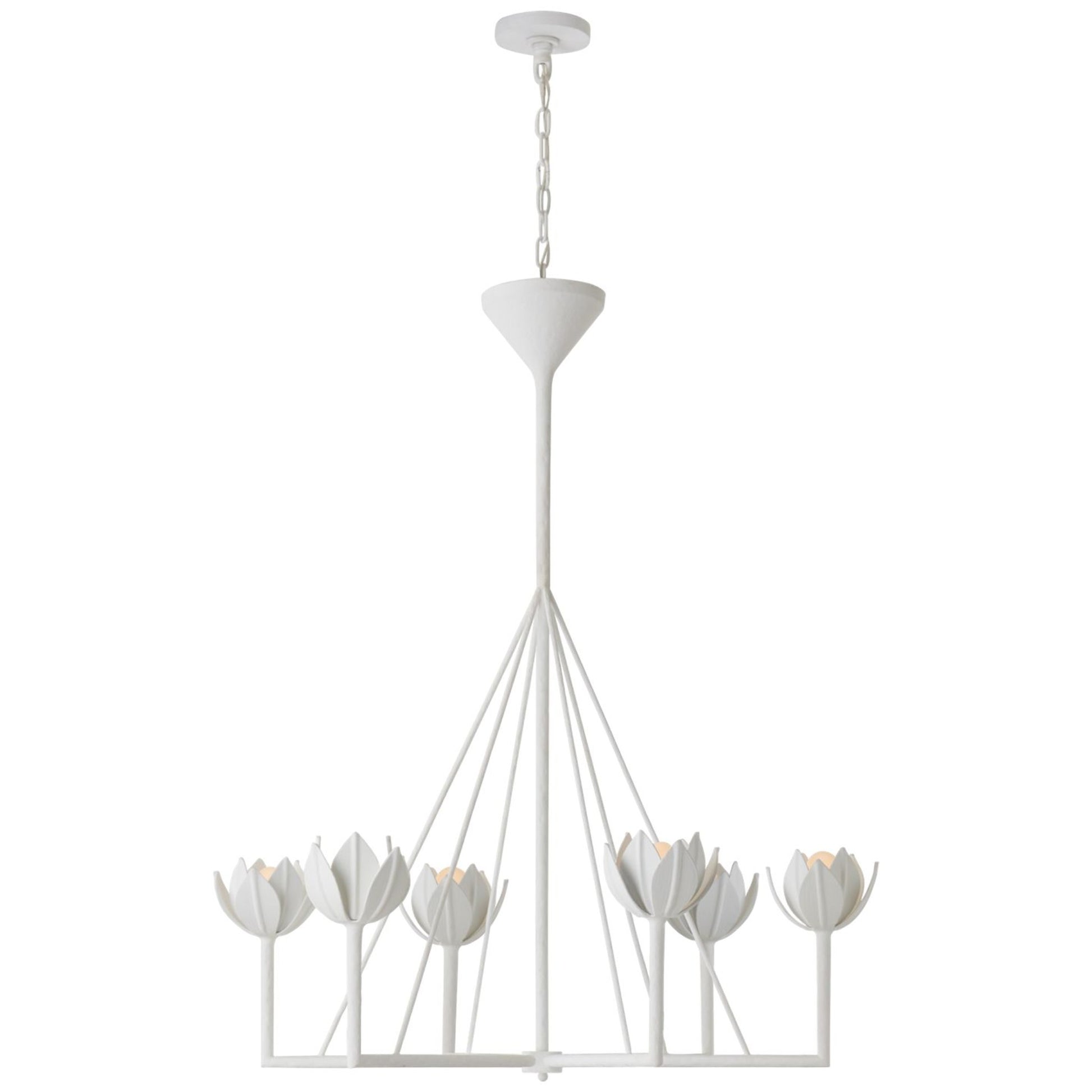Julie Neill Alberto Large Single-Tier Chandelier Pendant Light Bloomingdales Lighting Plaster White Large