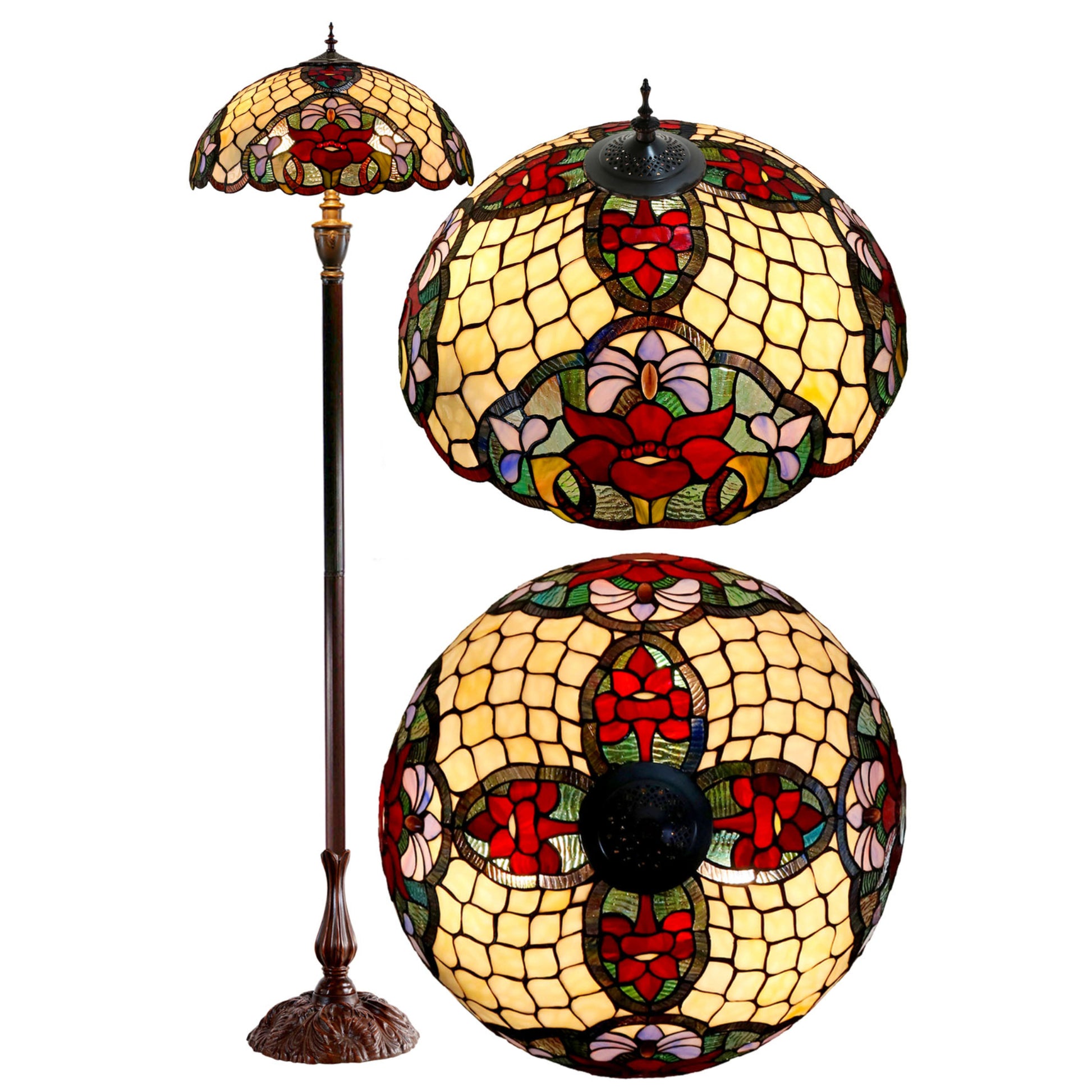 Alicia Stained Glass Floor Lamp Floor Lamp G&G Bros