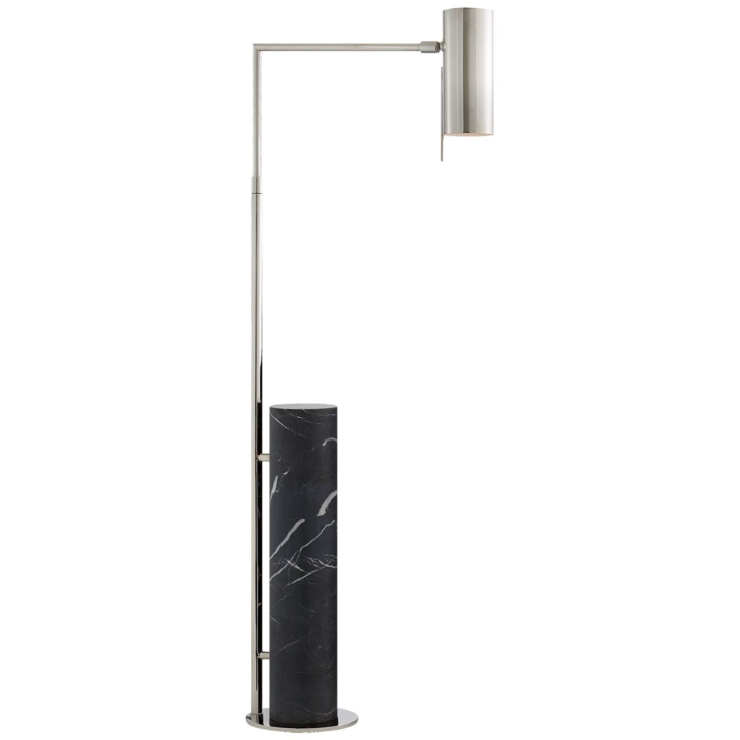 Kelly Wearstler Alma White Marble Floor Lamp - Brass Floor Lamp Bloomingdales Lighting Nickel  