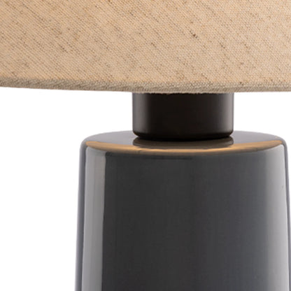 Amaya Ceramic Table Lamp - Navy Blue Table Lamp Mayfield Lighting