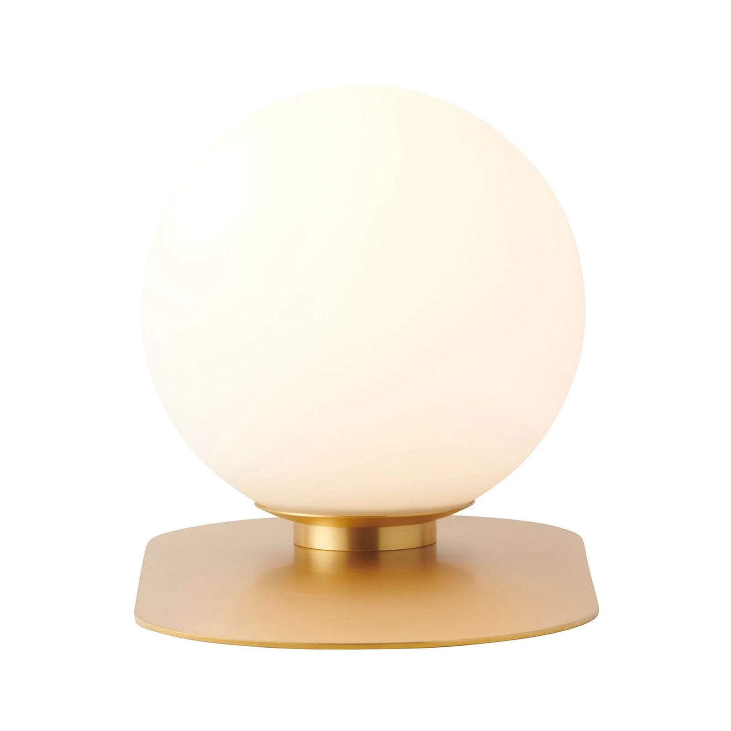 Anders Frosted Glass Desk Lamp - Satin Brass Desk Lamp Mayfield Lighting