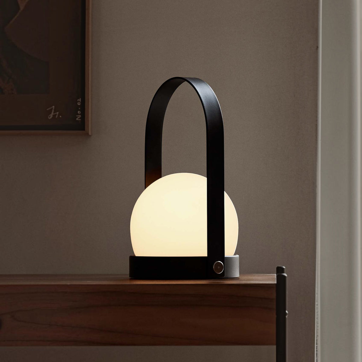 Audo CPH Carrie Glass Portable Lamp - Black Portable Lamp Design Mode