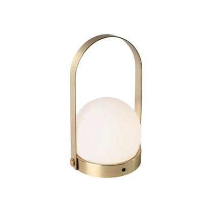 Audo CPH Carrie Glass Portable Lamp - Brushed Brass Portable Lamp Design Mode