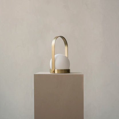 Audo CPH Carrie Glass Portable Lamp - Brushed Brass Portable Lamp Design Mode