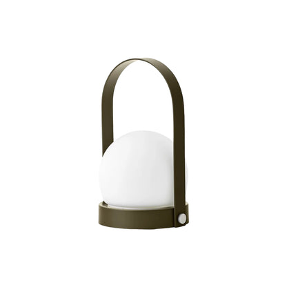 Audo CPH Carrie Glass Portable Lamp - Olive Portable Lamp Design Mode Olive