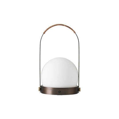 Audo CPH Carrie Leather Portable Lamp - Bronzed Brass Table Lamp Design Mode Bronzed Brass
