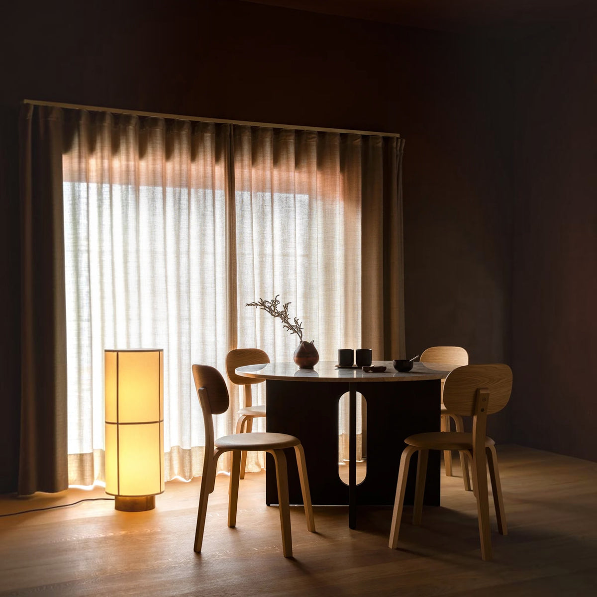 Audo CPH Hashira 30cm Linen Floor Lamp AU Plug - Raw Floor Lamp Design Mode