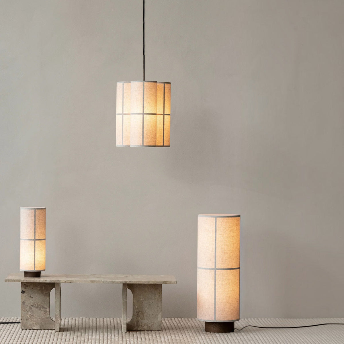 Audo CPH Hashira Linen Cluster Pendant Light - Large Pendant Light Design Mode
